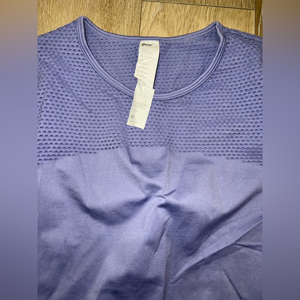 Fabletics Musetta Seamless Long-Sleeve Top | Size M | color Blue Violet